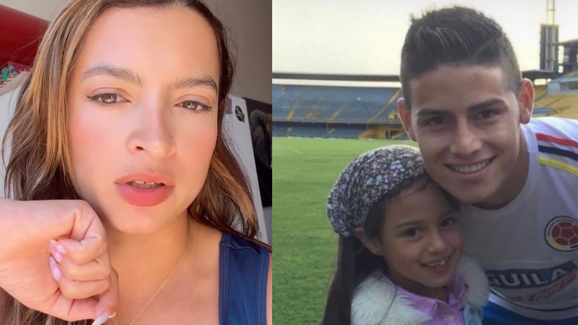 Andrea Petro, Antonella Petro y James Rodríguez