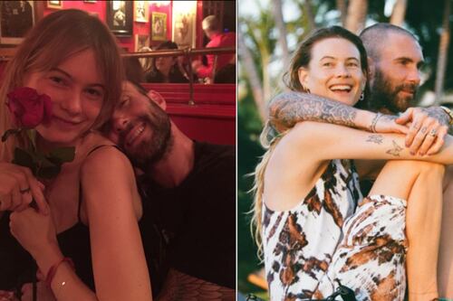 Esposa de Adam Levine presume su avanzado embarazo y le recuerdan la infidelidad del cantante