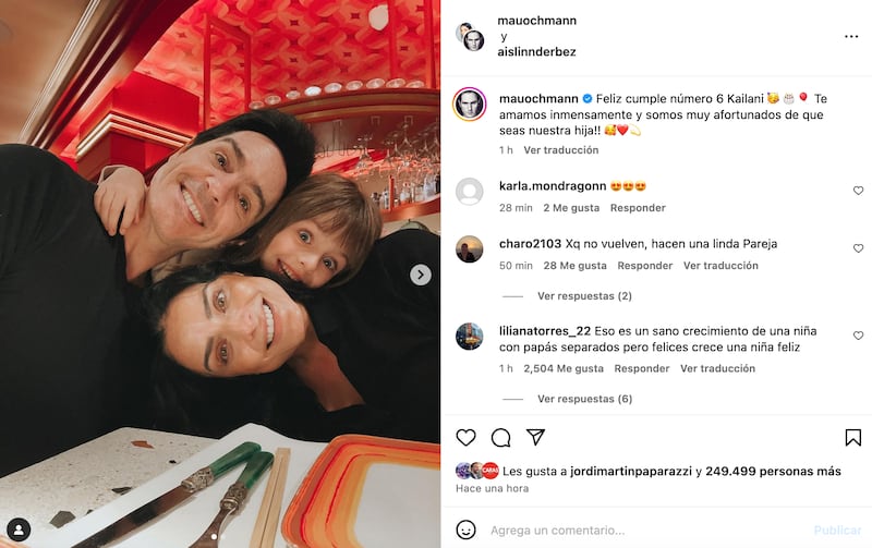 Mauricio Ochmann y Aislinn Derbez celebran el cumpleaños de Kailani