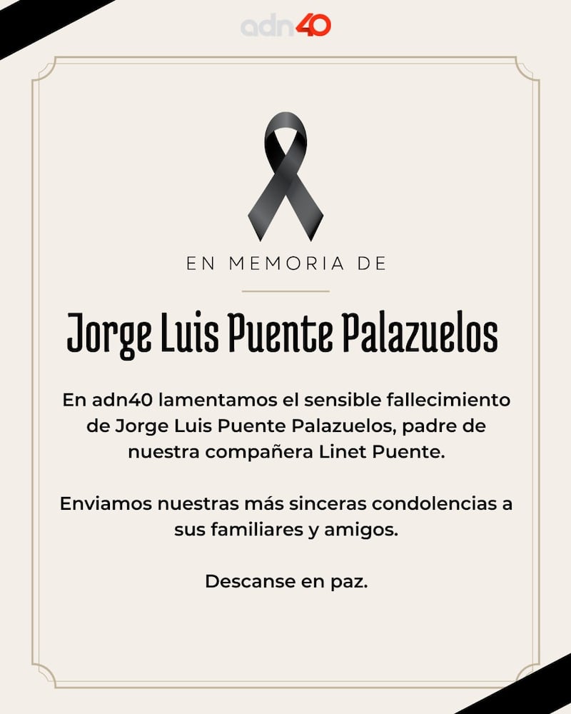 Muere el padre de Linet Puente