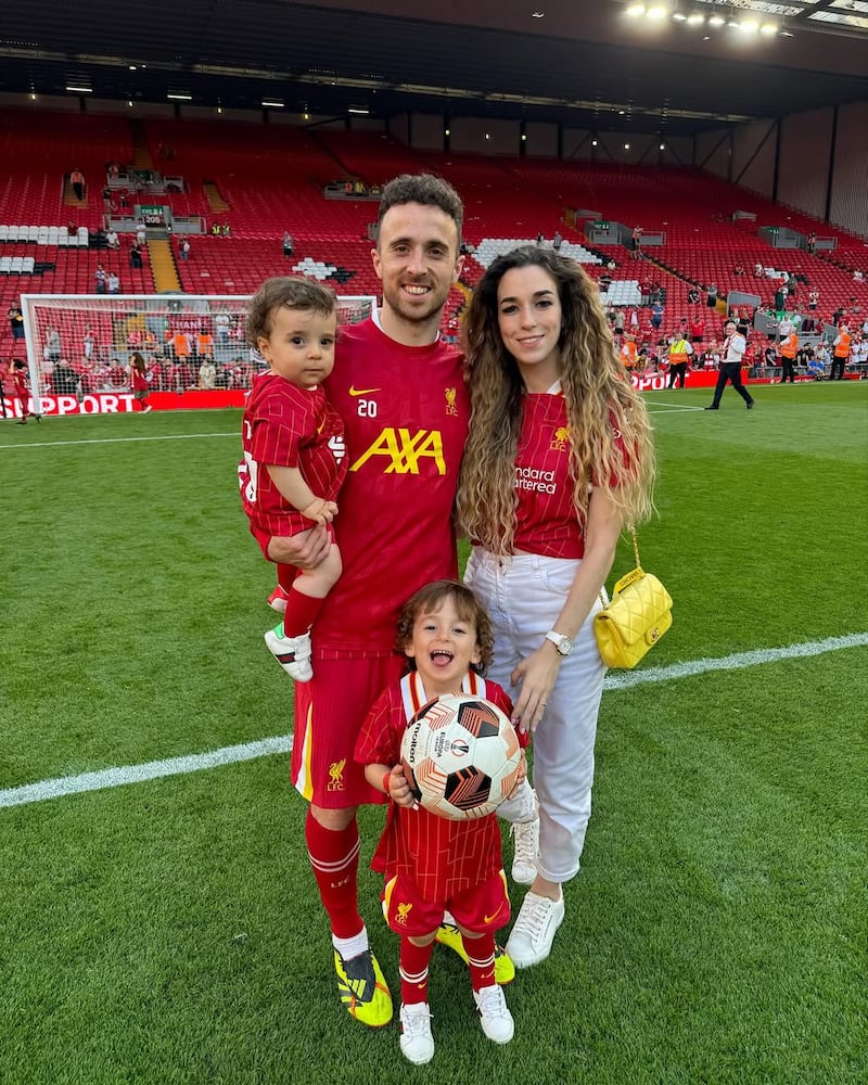 Diogo Jota y Rute Cardoso