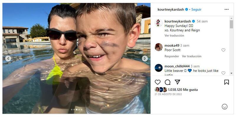 Reign Disick es el hijo menor de Kourtney Kardashian