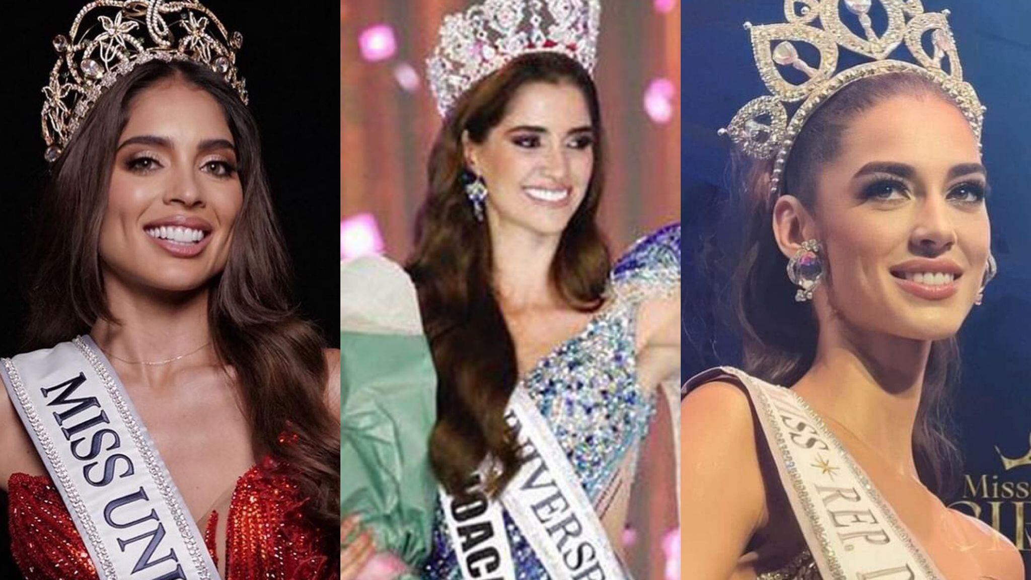 Nuevas reinas de Colombia, México y República Dominicana.