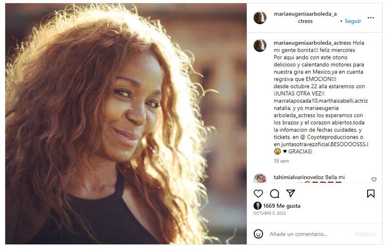 María Eugenia Arboleda en la actualidad