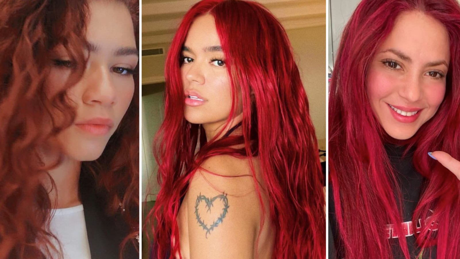 Tintes rojos oscuros para morenas