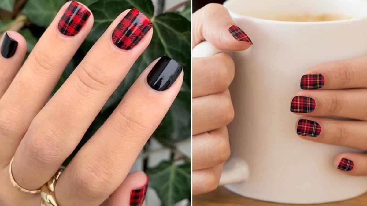 Uñas tartán