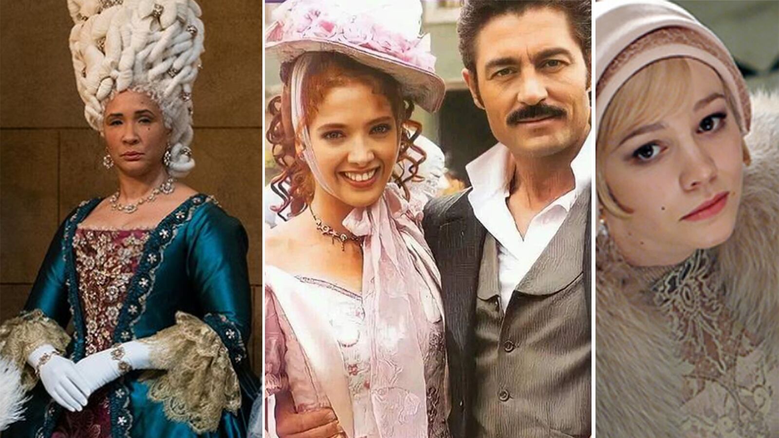 Personajes que lucen los trajes más hermosos de época.