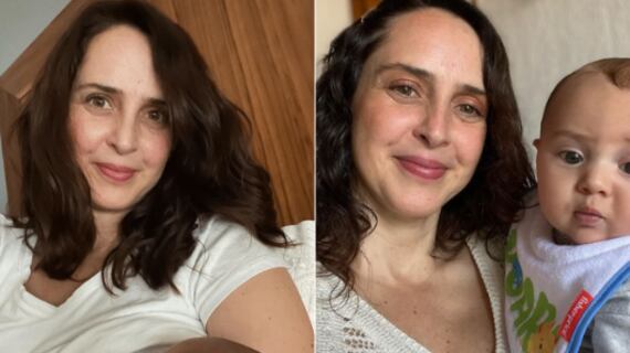 Irán Castillo prueba que es una súper mamá ensayando con su hijo en brazos