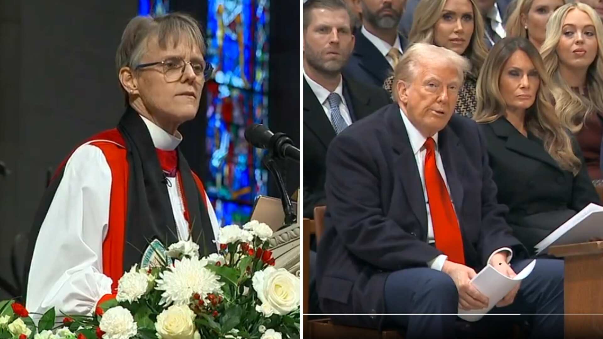 La obispa Mariann Edgar Budde incomodó al presidente Donald Trump con su discurso al pedir por los inmigrantes y la comunidad LGTB.