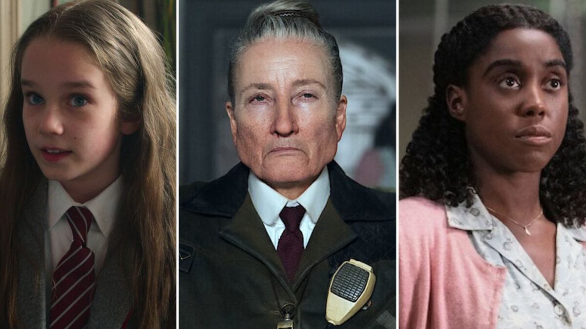 Alisha Weir, Emma Thompson y Lashana Lynch en 'Matilda, de Roald Dahl: El musical'