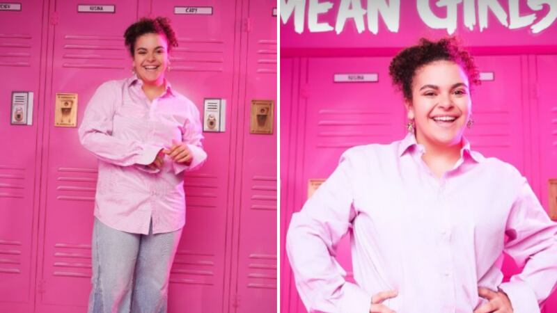 Lucero Mijares sorprende en alfombra rosada con una camisa de su padre.