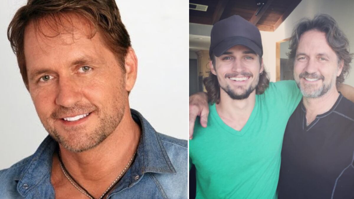 Guy Ecker apareció junto a su hijo.