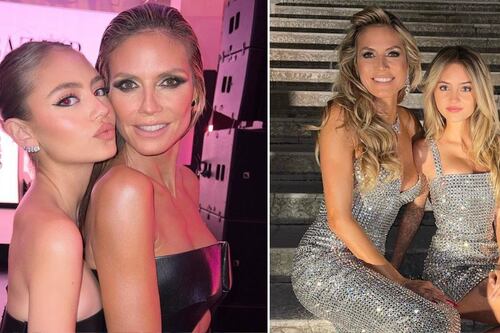 Heidi Klum y su hija conquistaron con vestidos transparentes: mostraron su lencería con estilo