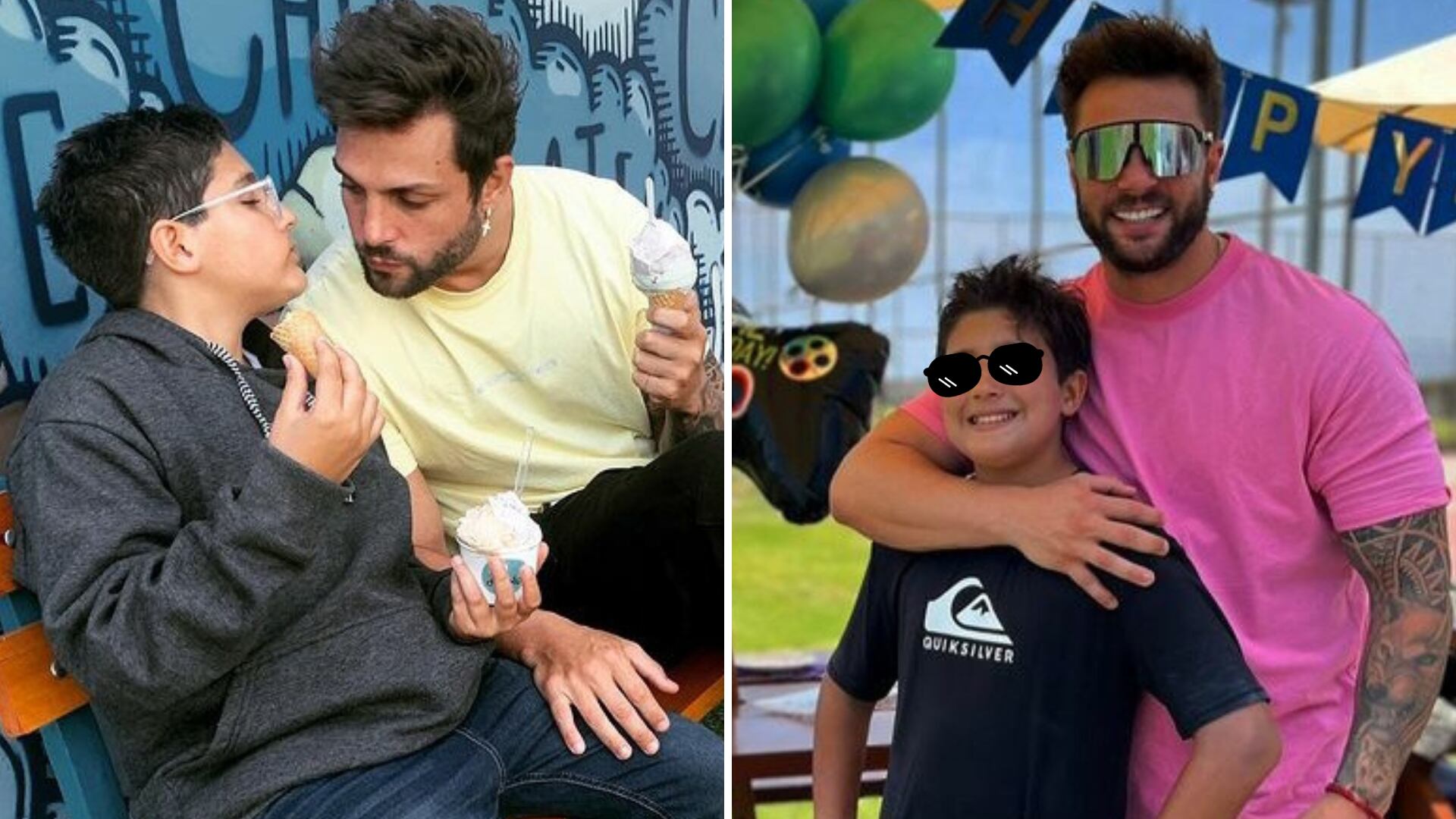 Nicola Porcella regaña a su hijo en un programa en vivo sin darse cuenta