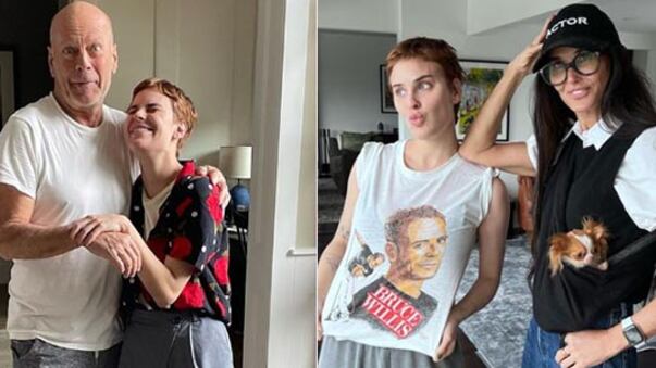 Demi Moore y Bruce Willis hija