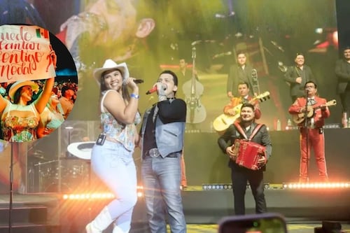 Video: Christian Nodal invita a fan a cantar con él en el escenario, y es ovacionada por el público