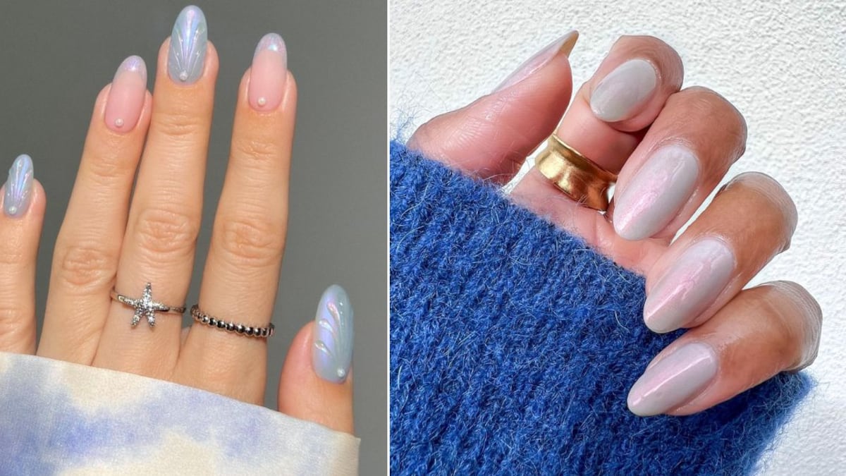 Las uñas seashell son la última manicura dentro de la tendencia 'mermaidcore'