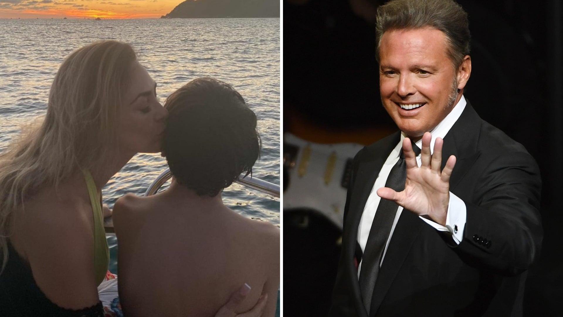 Luis Miguel y sus hijos.