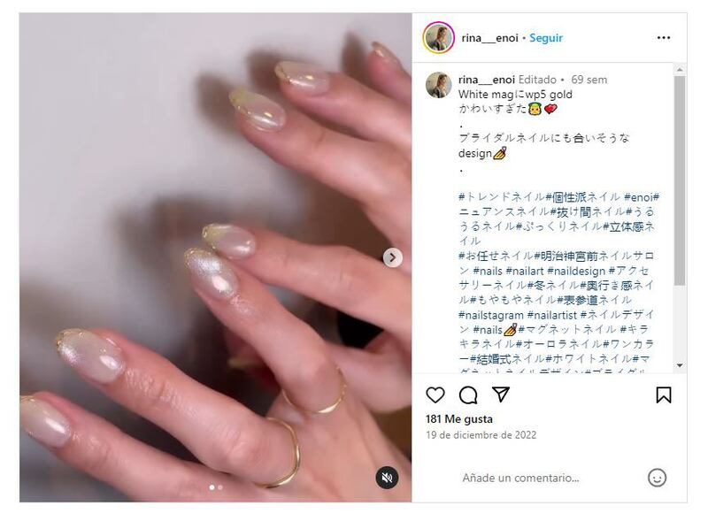 Las uñas seashell son la última manicura dentro de la tendencia 'mermaidcore'