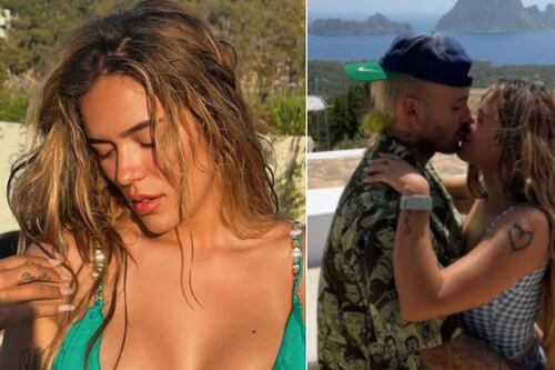 “Por qué se pintó el pelo”: Karol G presume su nuevo look veraniego junto a Feid y desata una ola de críticas