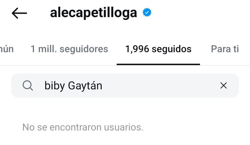 Hija de Biby Gaytán no la sigue en Instagram