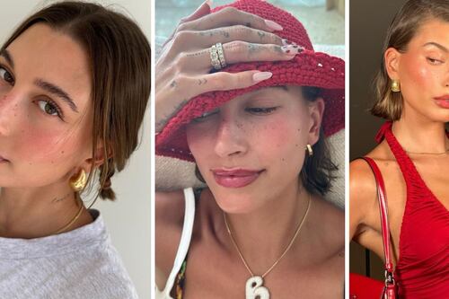 ¡La tendencia que Hailey Bieber viralizó! ¿Qué es el ‘strawberry girl look’ y cómo se logra?