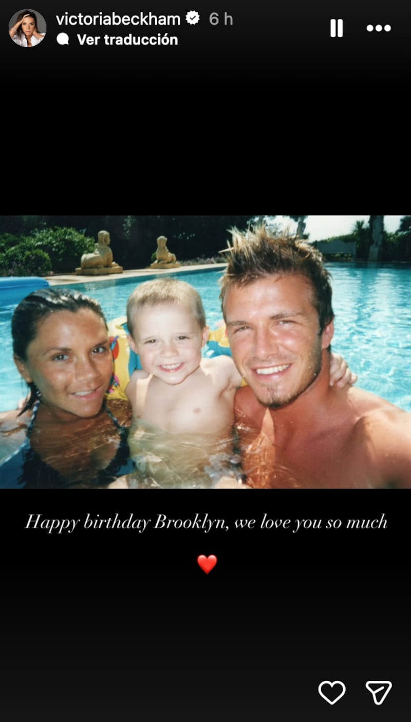 David y Victoria Beckham felicitan a Brooklyn Beckham por su cumpleaños