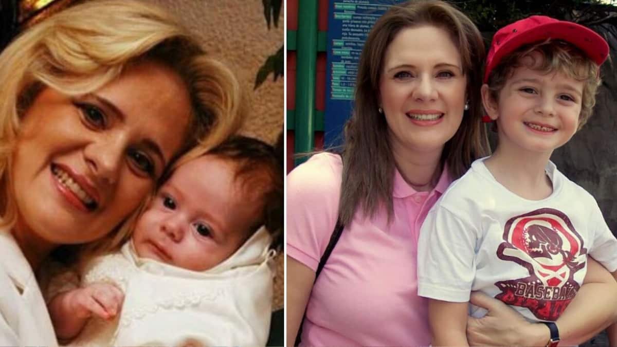 Érika Buenfil junto a su hijo, Nicolás Buenfil