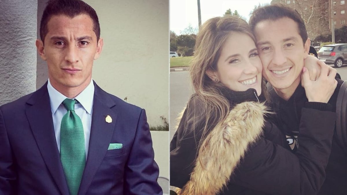 Andrés Guardado y Sandra de la Vega