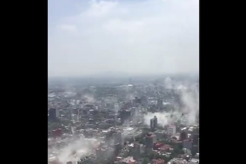 ¡Devastador! Esta es la vista aérea de Ciudad de México tras el terremoto