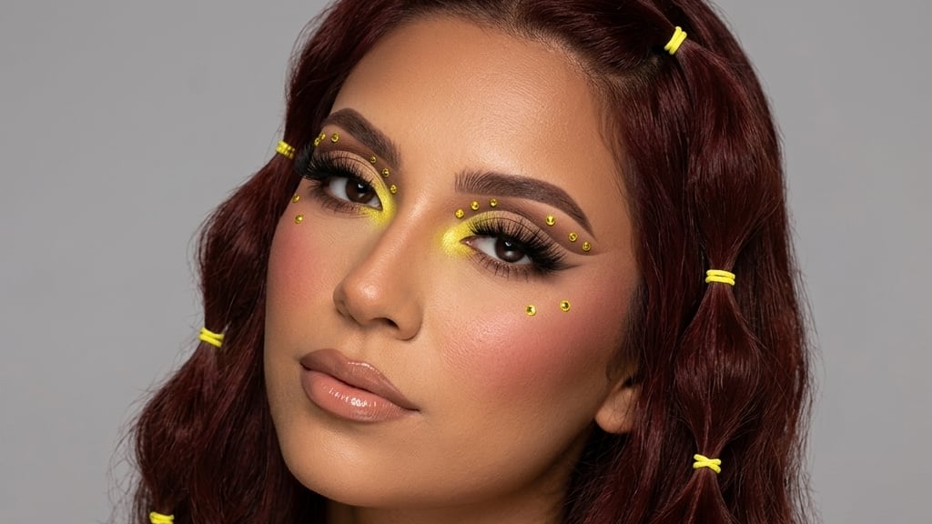 Maquillaje monocromático inspirado en la camiseta