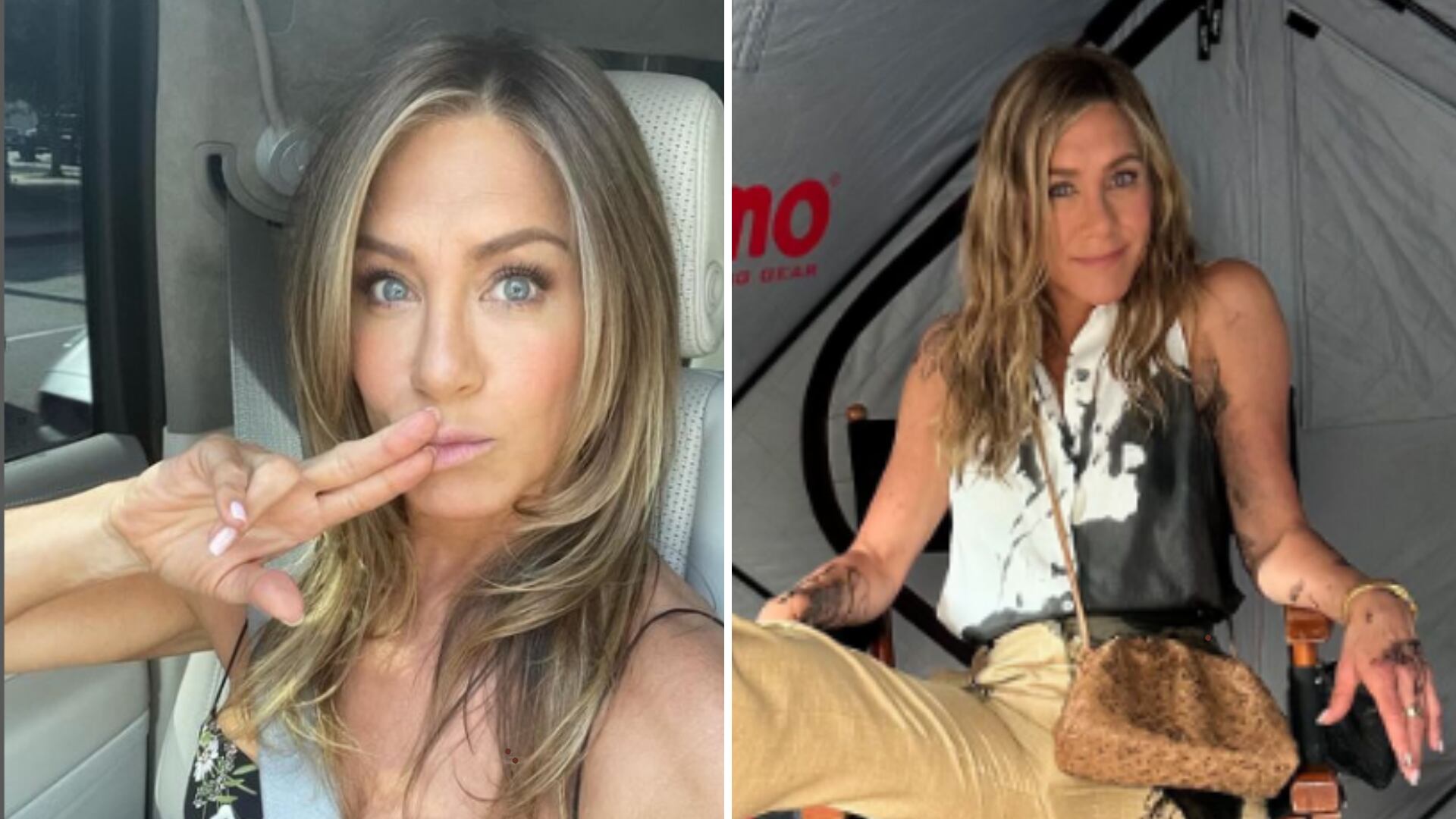 Jennifer Aniston es captada llorando tras recibir una llamada telefónica.