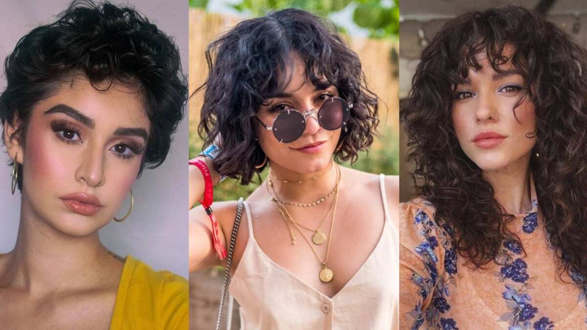 Cortes de cabello rizado en capas