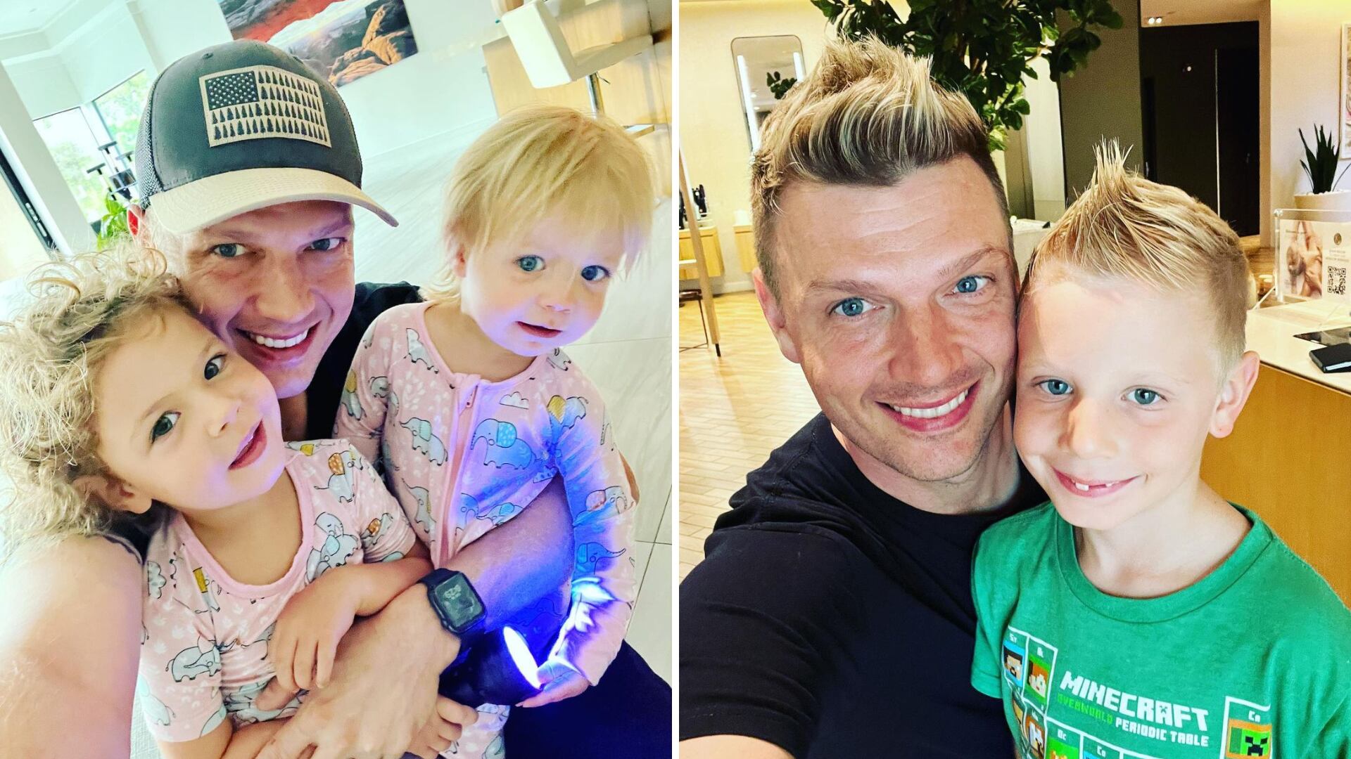 La estrella de los BSB siempre está pendiente de cada una de las necesidades de sus tres hijos.