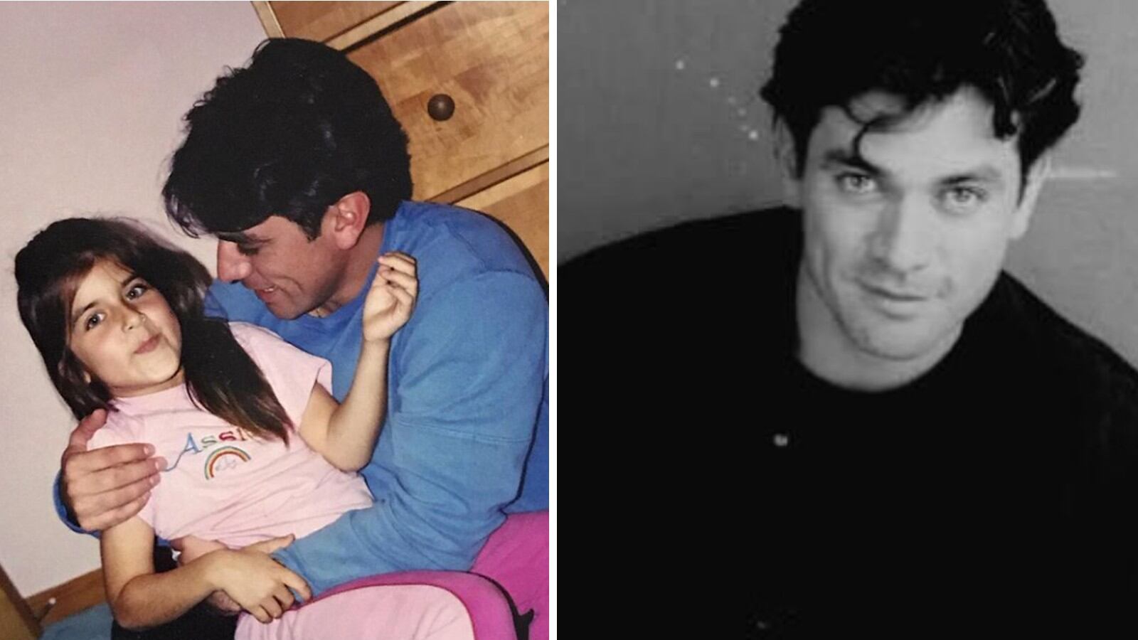 Jorge Salinas y su hija, en la actualidad ella es influencer y tiene 26 años.