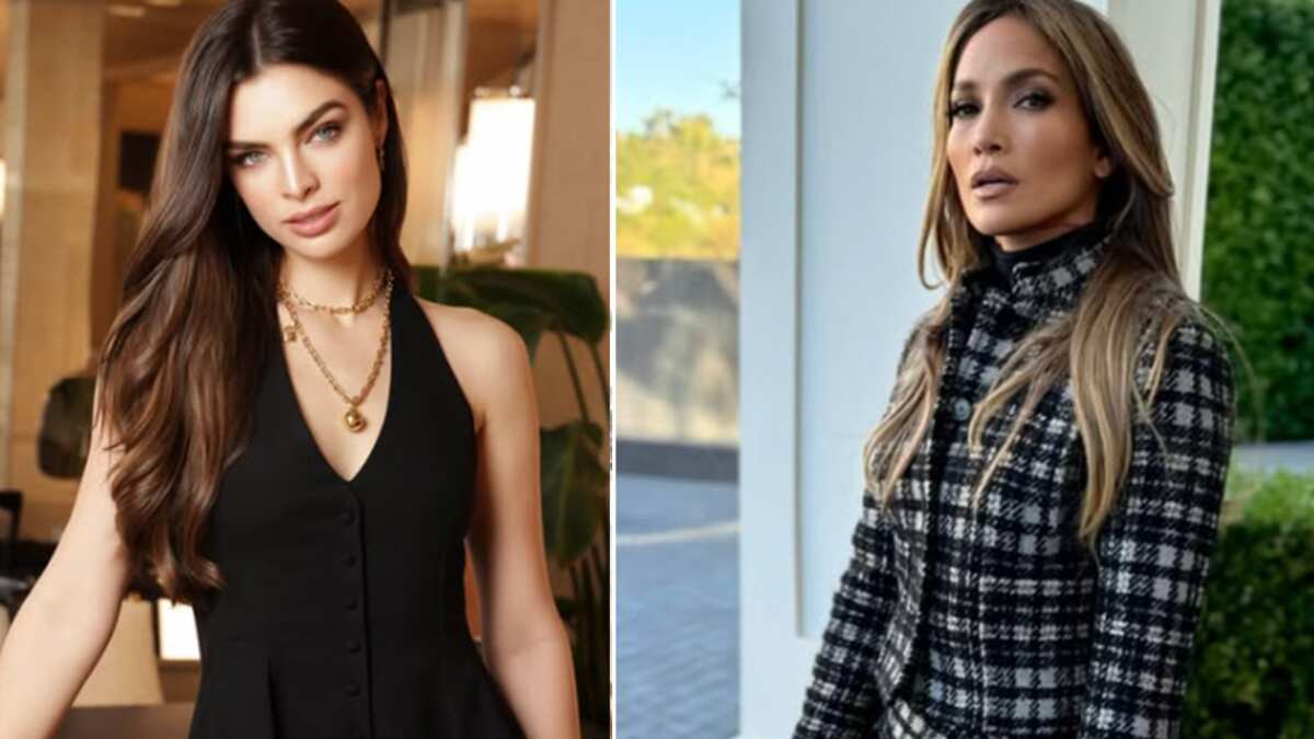 Nadia Ferreira y Jennifer López vestido