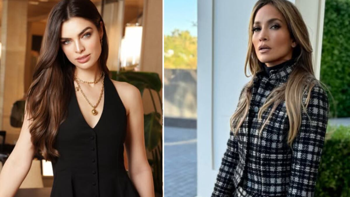 Nadia Ferreira y Jennifer López vestido