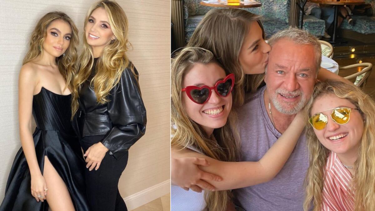 Angélica Rivera es muy unida con sus hijas y su padre.