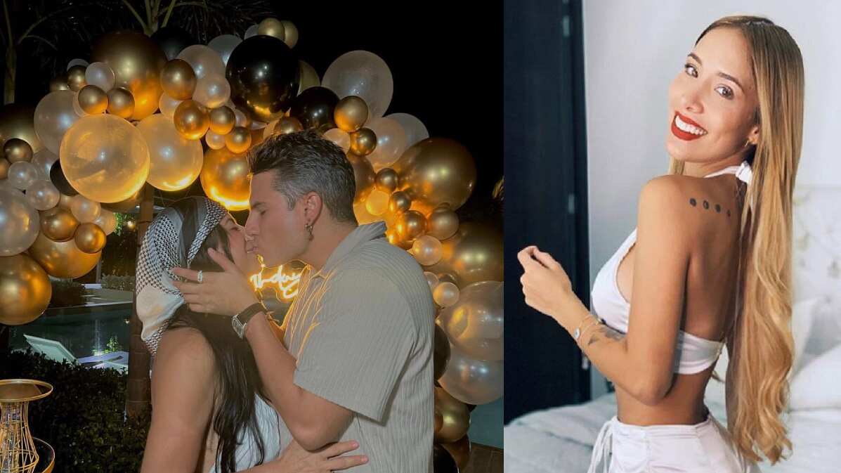 Pipe Bueno besando a su mamá