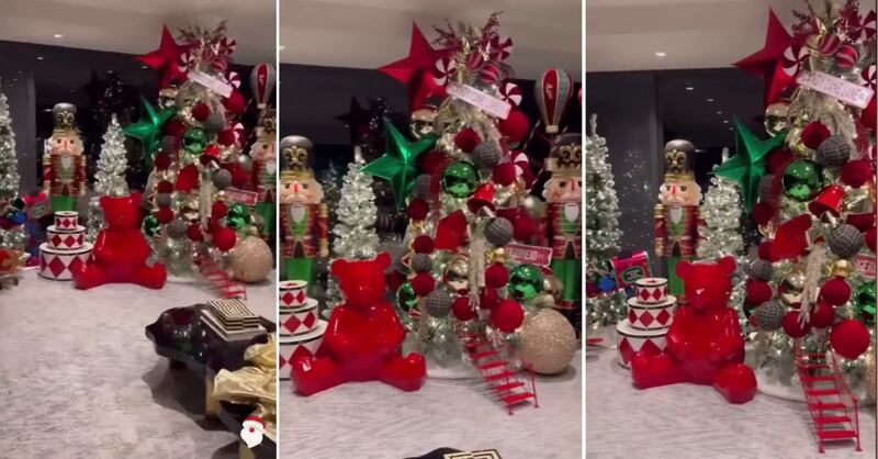 Fernanda Gómez y Saúl 'Canelo' Álvarez están listos para la Navidad desde hace semanas
