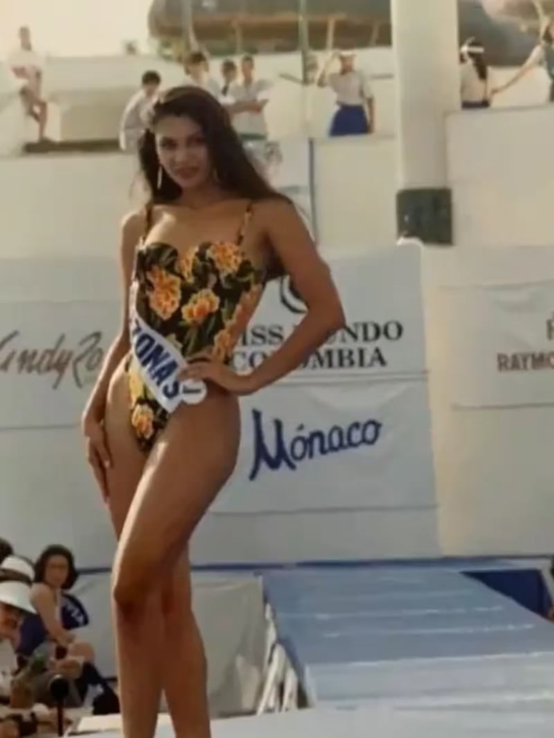 Martha Isabel Bolaños cuando fue reina de belleza