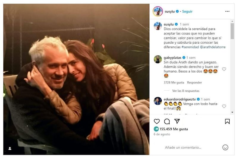 Susy Lu y Arath de la Torre demuestran estar tan enamorados como el primer día