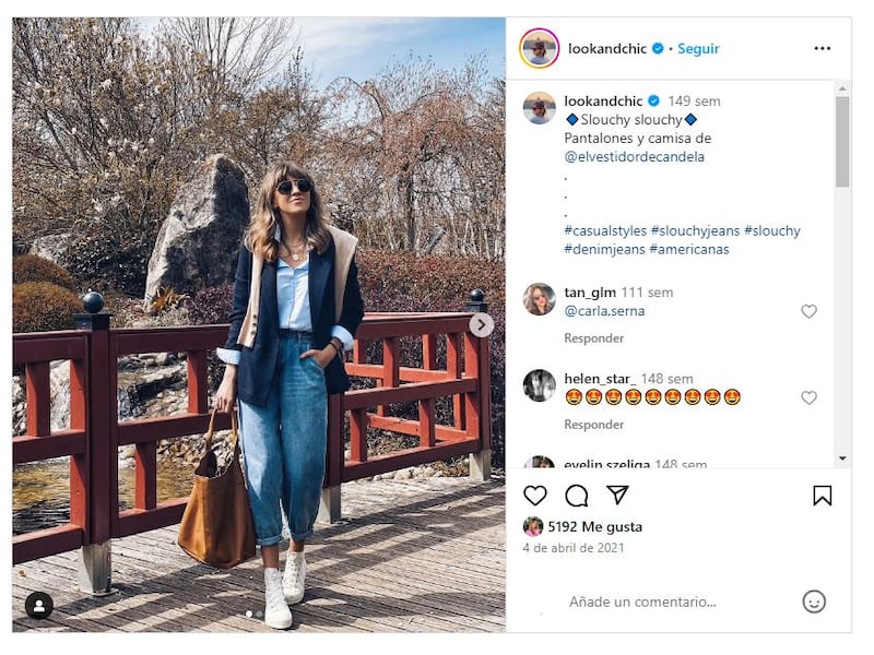 Los slouchy jeans son los pantalones que arrasan en este 2024