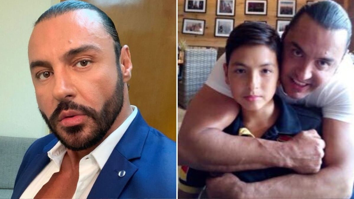 Latin Lover y su hijo menor, Emiliano Reséndez