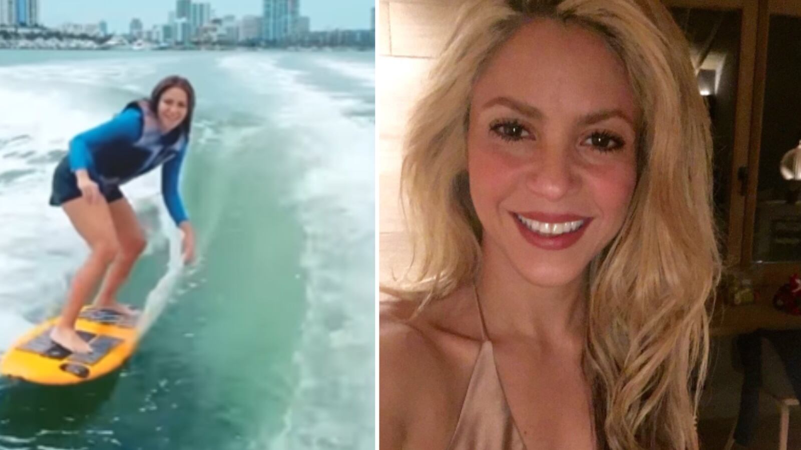 Shakira tuvo un accidente surfeando