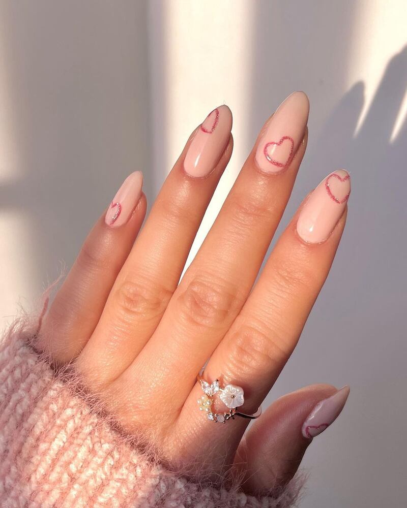 Uñas para San Valentín