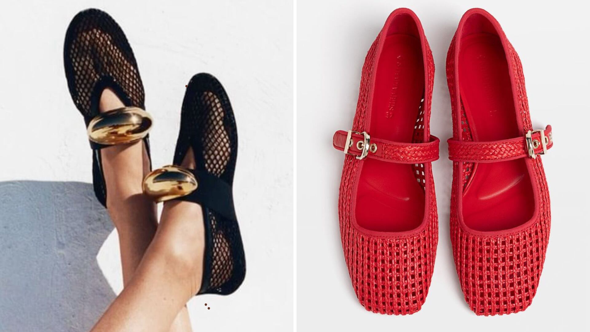 ¿Qué son las bailarinas mesh? el calzado más fresquito, cómodo y apetecible, el favorito de Anne Hathaway