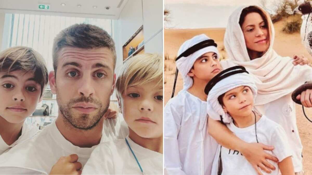 En estos últimos días que les quedan a Sasha y Milan en Barcelona, España, lo comparten junto a su padre