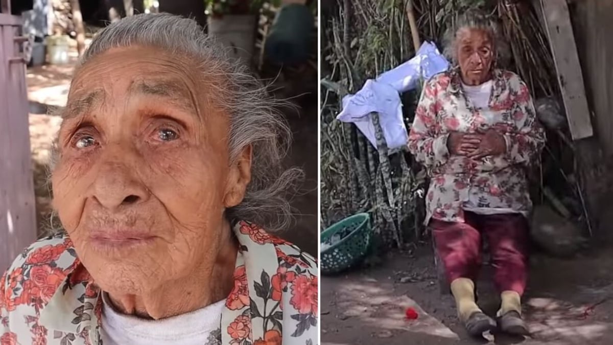 Con el fin de subsistir, la abuelita mexicana borda servilletas