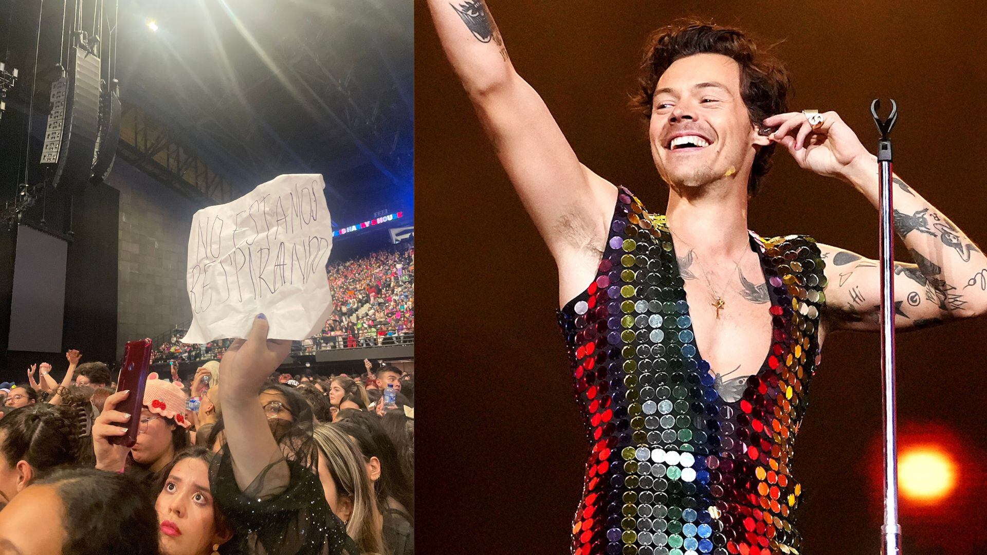 Harry Styles en concierto en Bogotá.